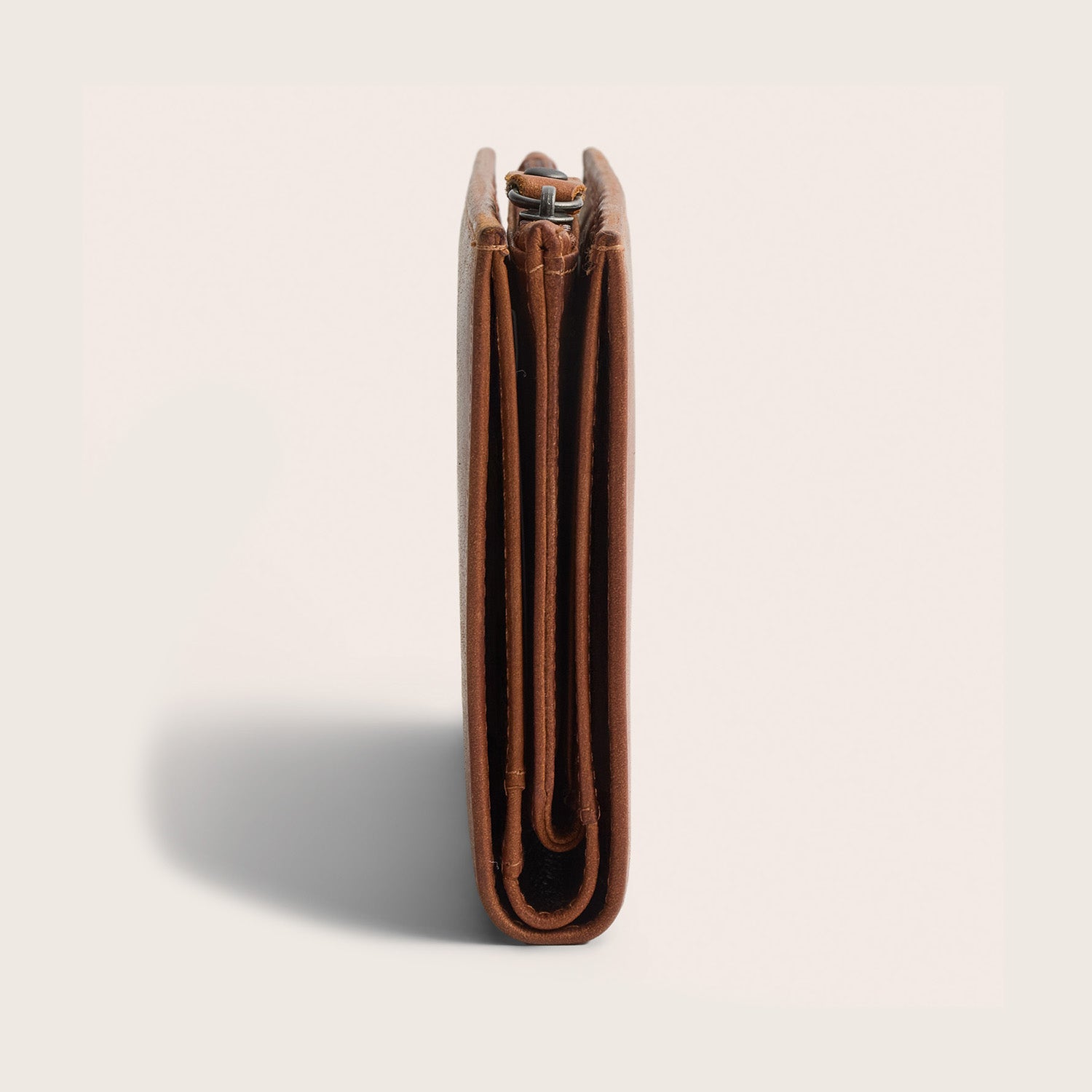 Leder Geldbörse Cognac Seline