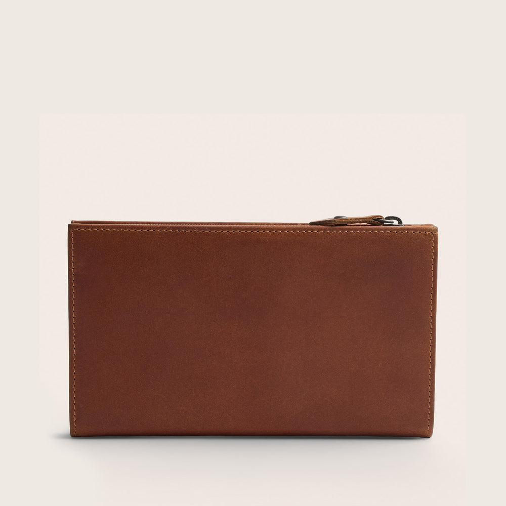 Portefeuille en Cuir Cognac Seline
