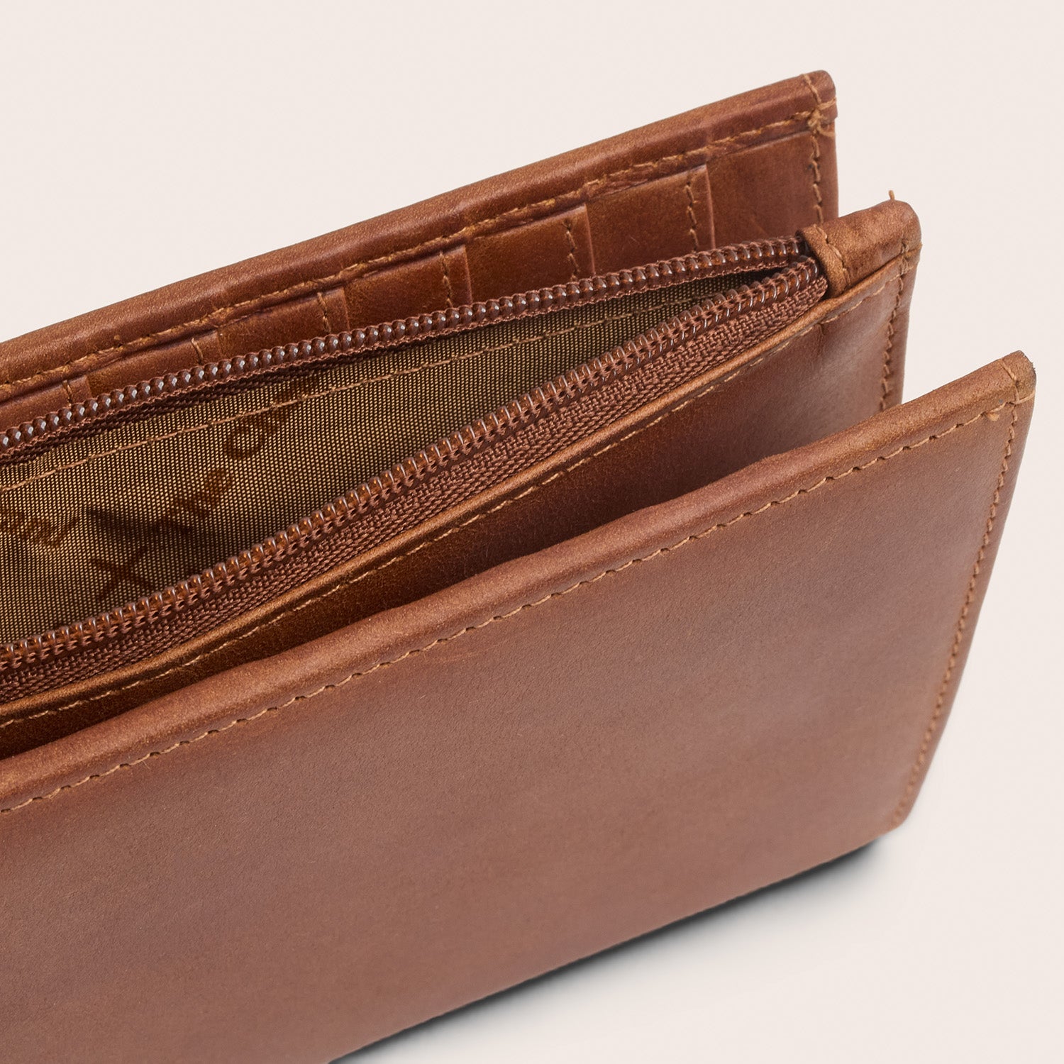 Leder Geldbörse Cognac Seline