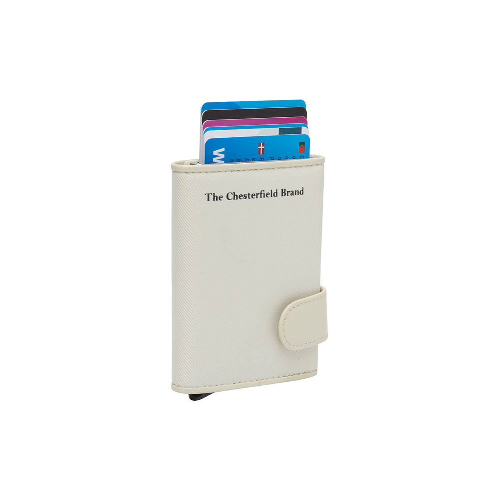Leather Card Holder Off White Delsbo