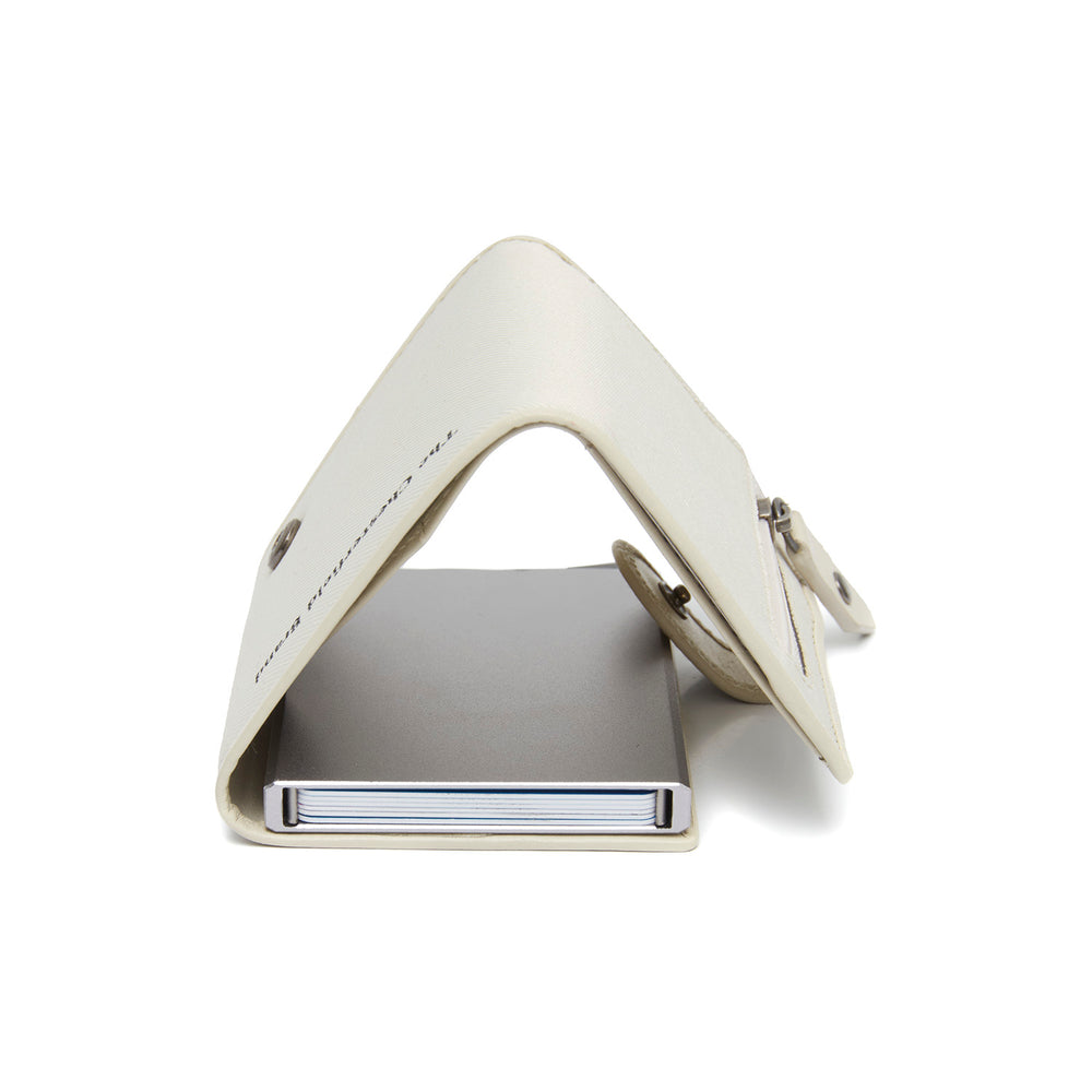 Leather Card Holder Off White Delsbo