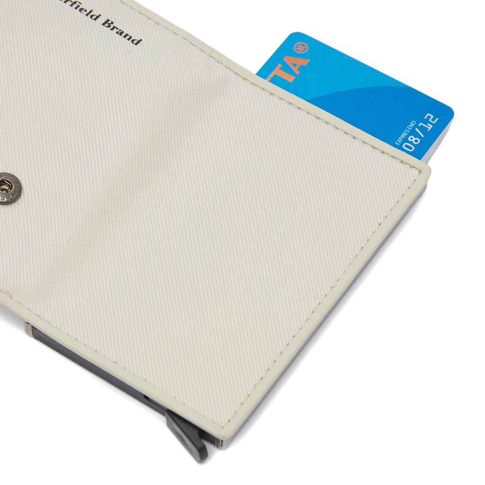 Leather Card Holder Off White Delsbo