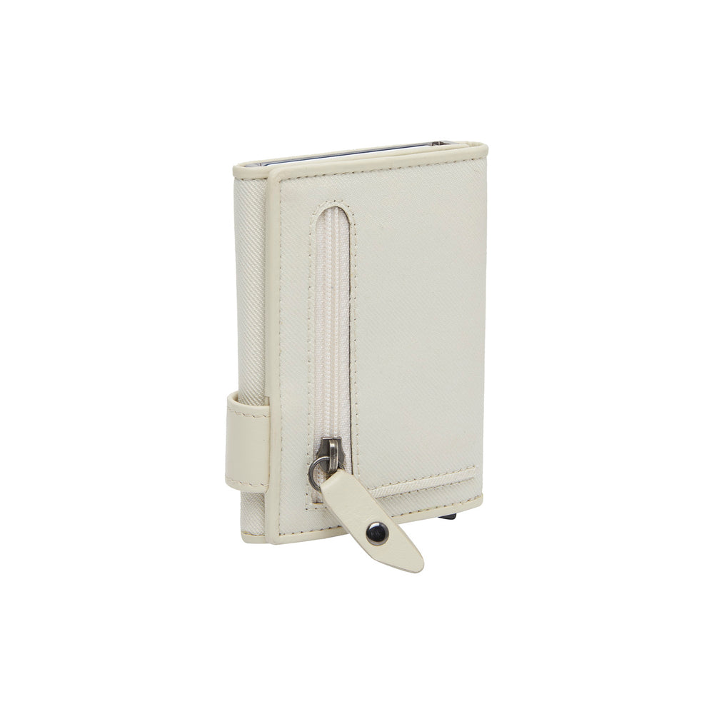 Leather Card Holder Off White Delsbo