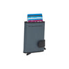 Leather Card Holder Light Grey Delsbo