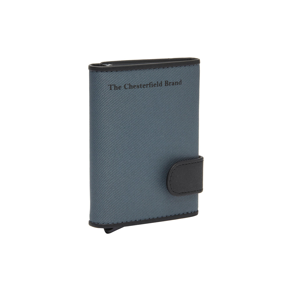 Leather Card Holder Light Grey Delsbo