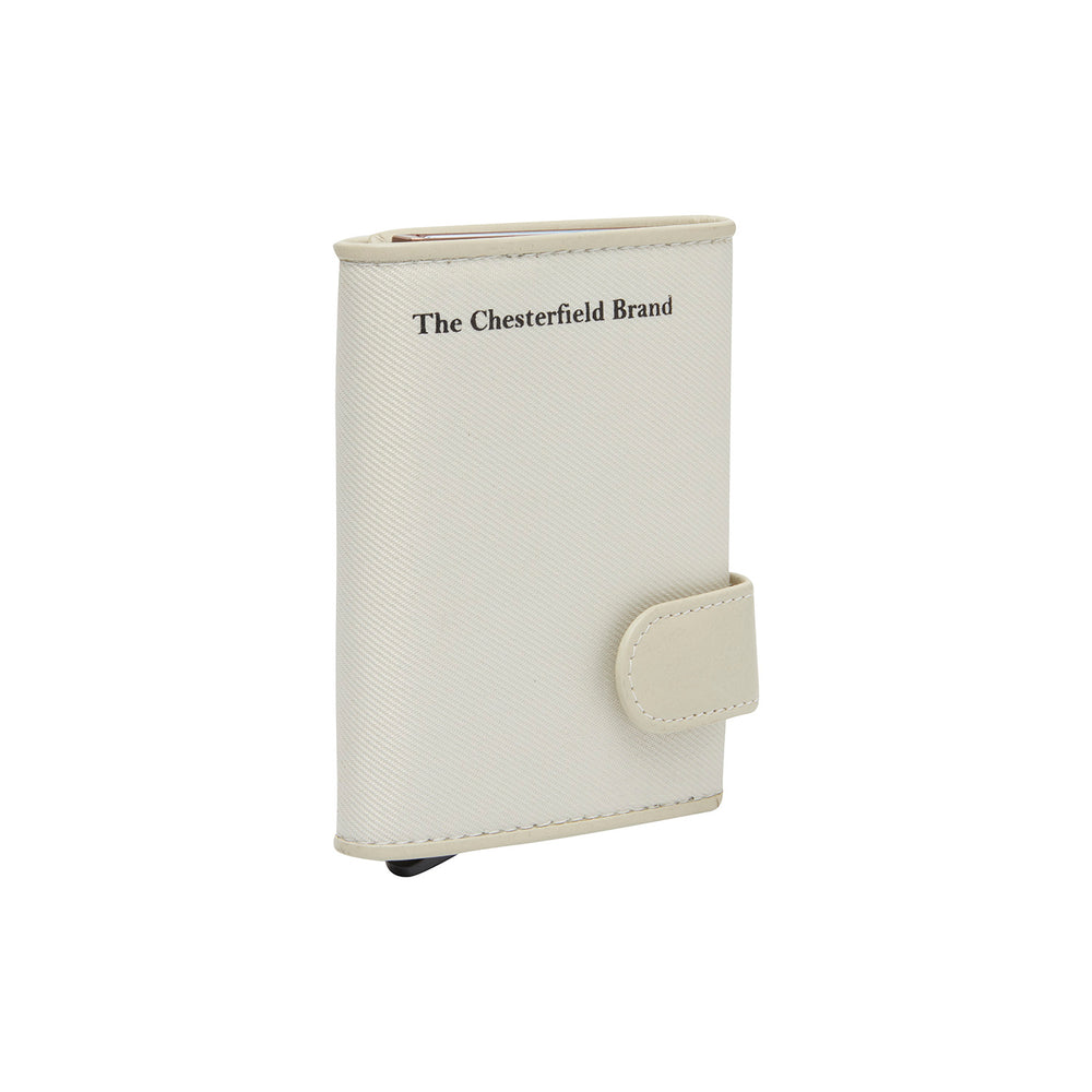 Leather Card Holder Off White Sabana