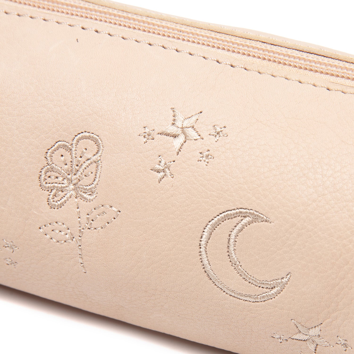 Leather Pencil Case Beige Lilybell
