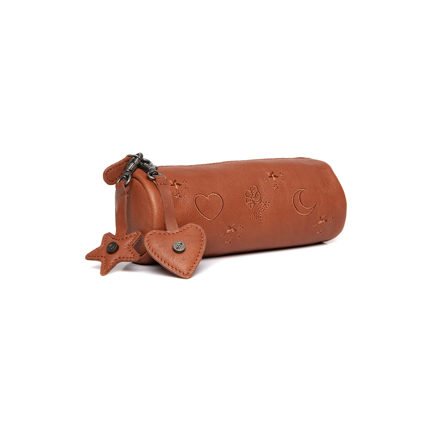 Leather Pencil Case Cognac Lilybell