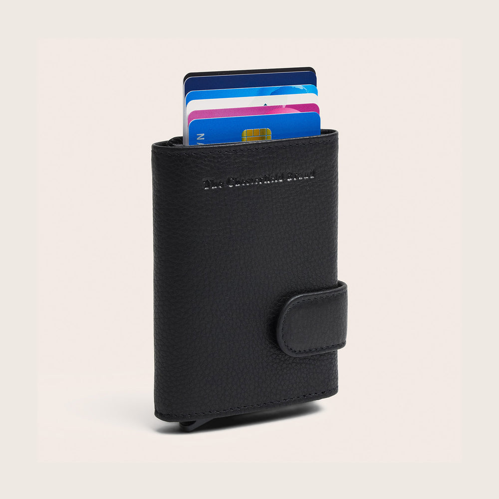 Leather Card Holder Black Somers