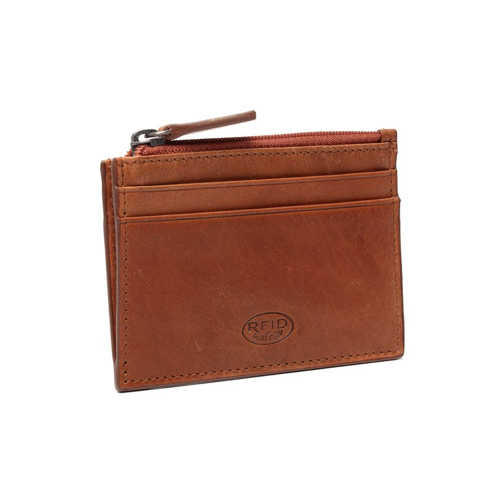Leather Card Wallet Cognac