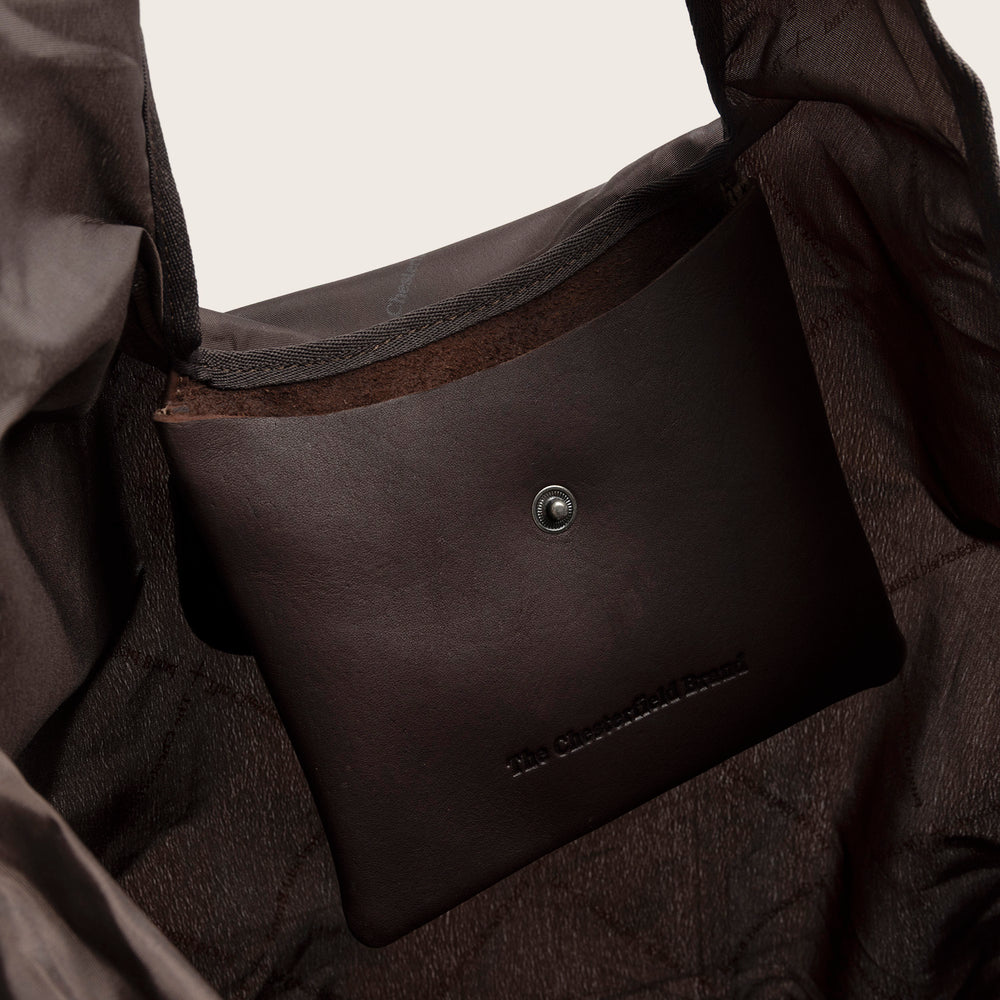 Sac Shopping en Cuir Marron Linaya