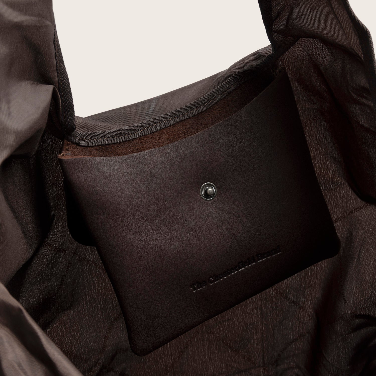 Leder Einkaufstasche Braun Linaya