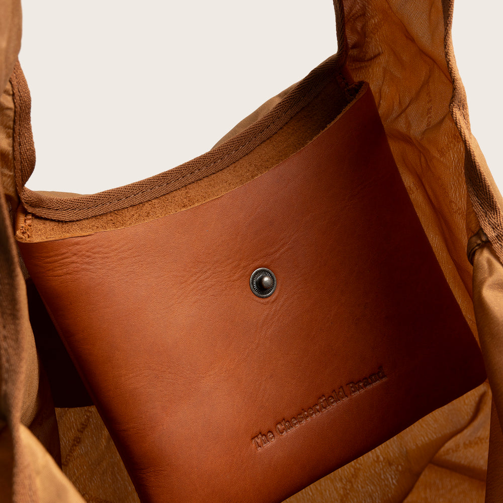Sac Shopping en Cuir Cognac Linaya