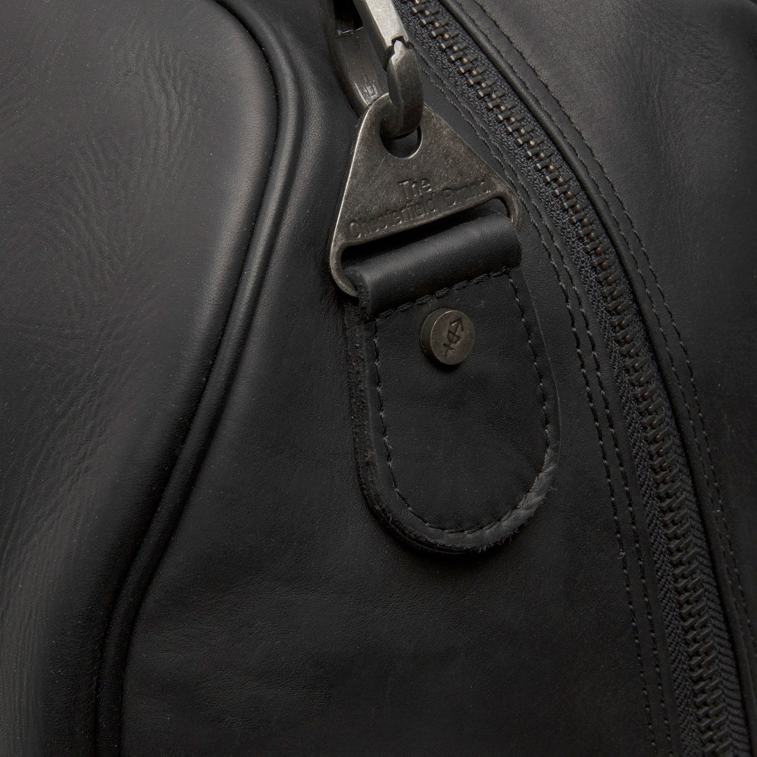 Leather Travel Bag Black William