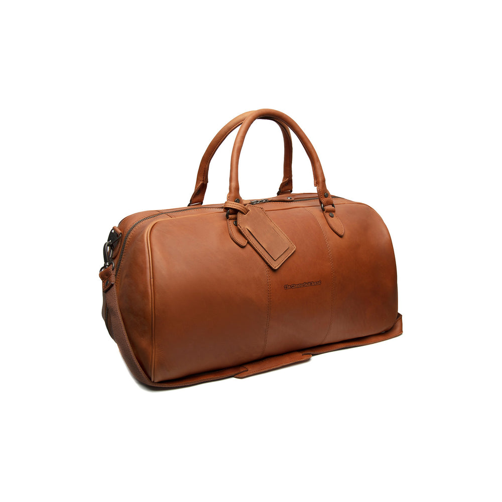 Leather Weekender Bag Cognac William