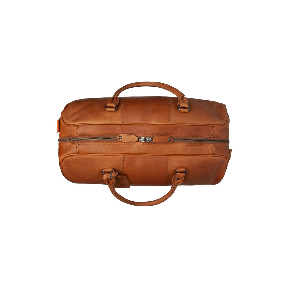 Leather Weekender Bag Cognac William