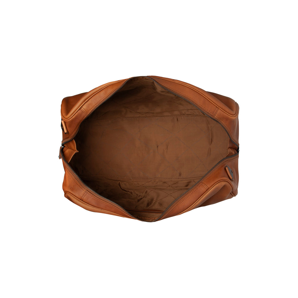 Leather Weekender Bag Cognac William