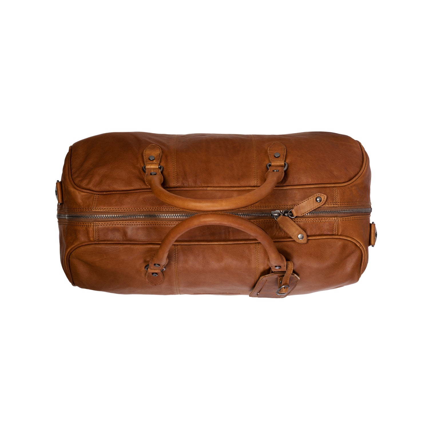 Leather Travel Bag Cognac William