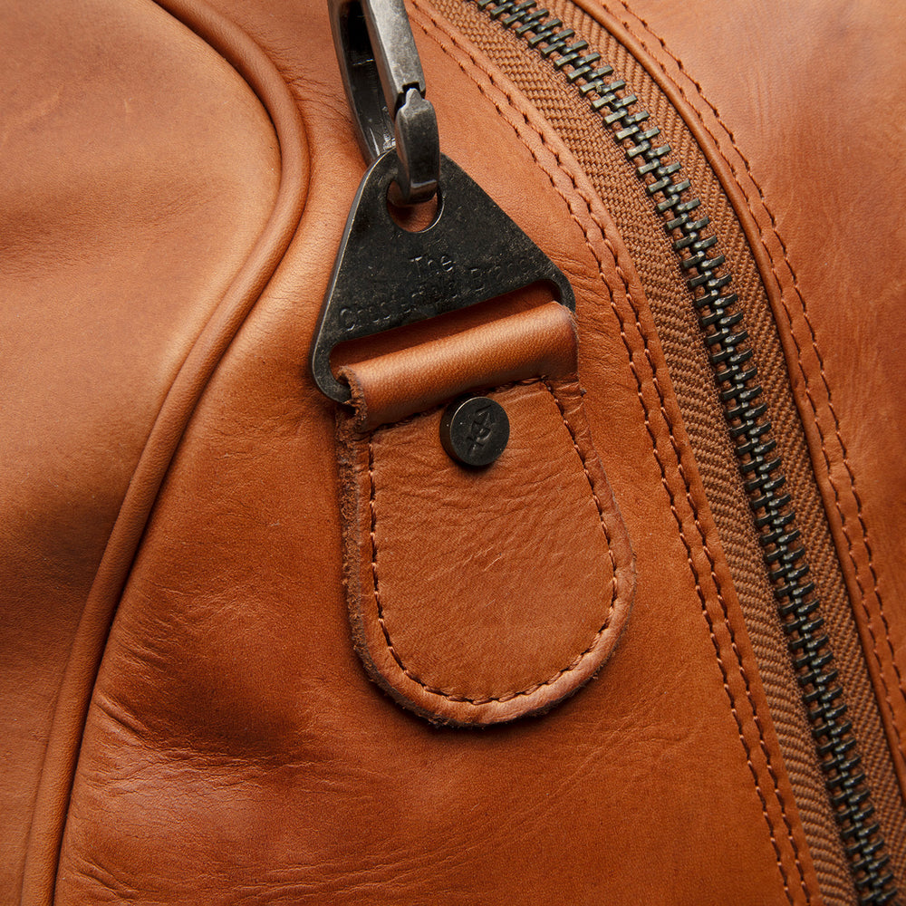 Leather Weekender Bag Cognac William