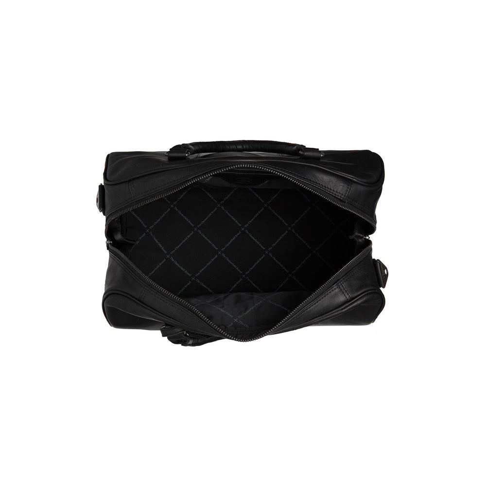 Leder Weekender Schwarz Liam