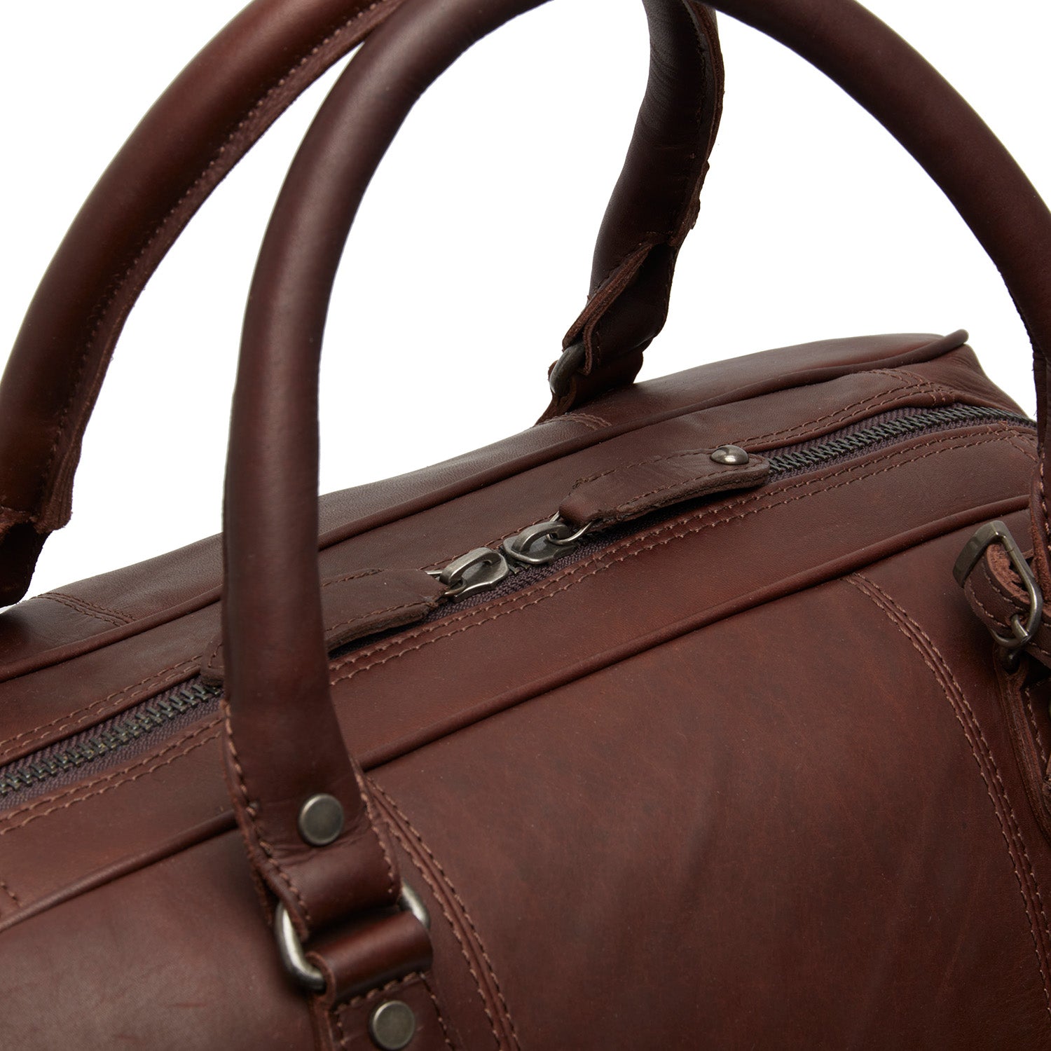 Leather Travel Bag Brown Liam