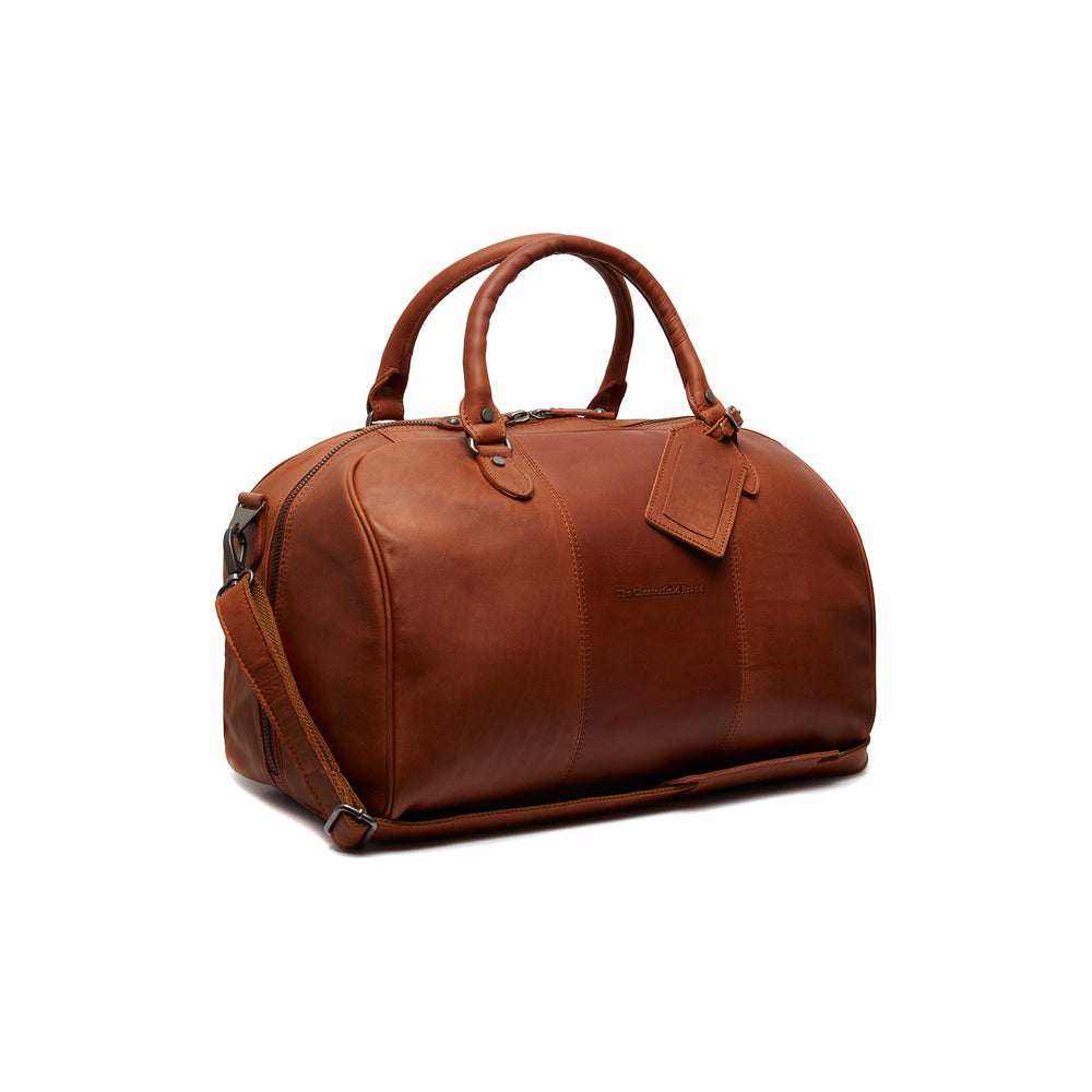 Leather Weekender Bag Cognac Liam