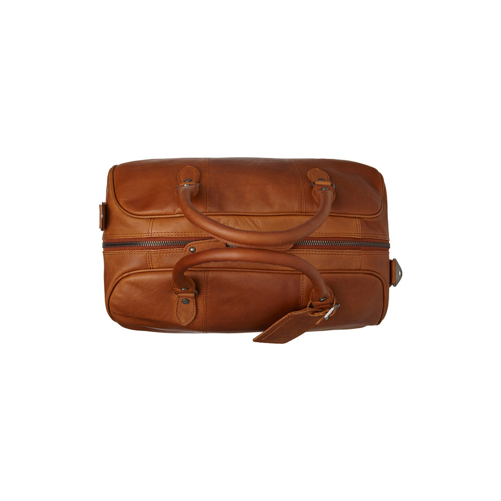 Leather Weekender Bag Cognac Liam