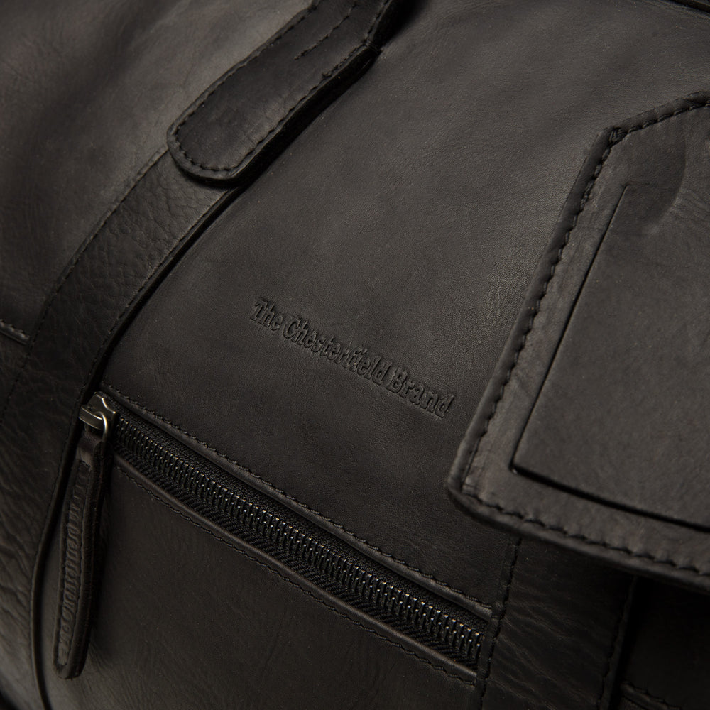 Sac Week-end en Cuir Noir Portsmouth