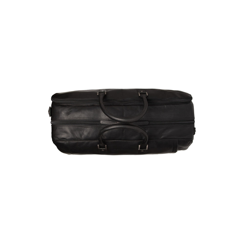 Leder Trolley Weekender Schwarz Jayven