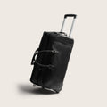 Valise Trolley en Cuir Noir Jayven