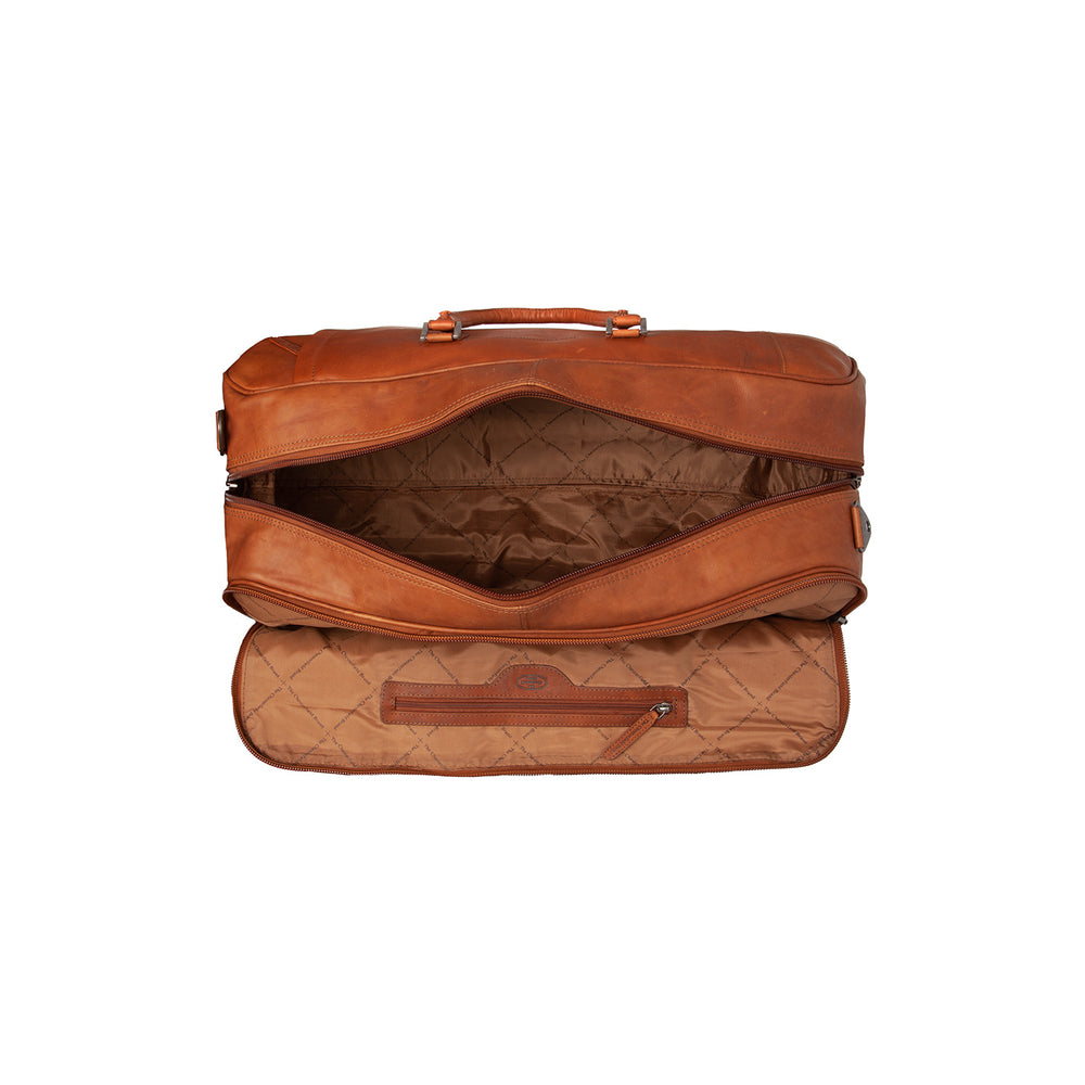 Leder Trolley Weekender Cognac Jayven