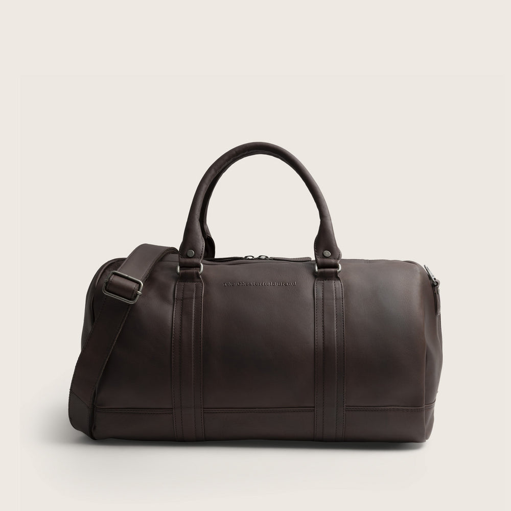 Leather Weekender Bag Brown Perth