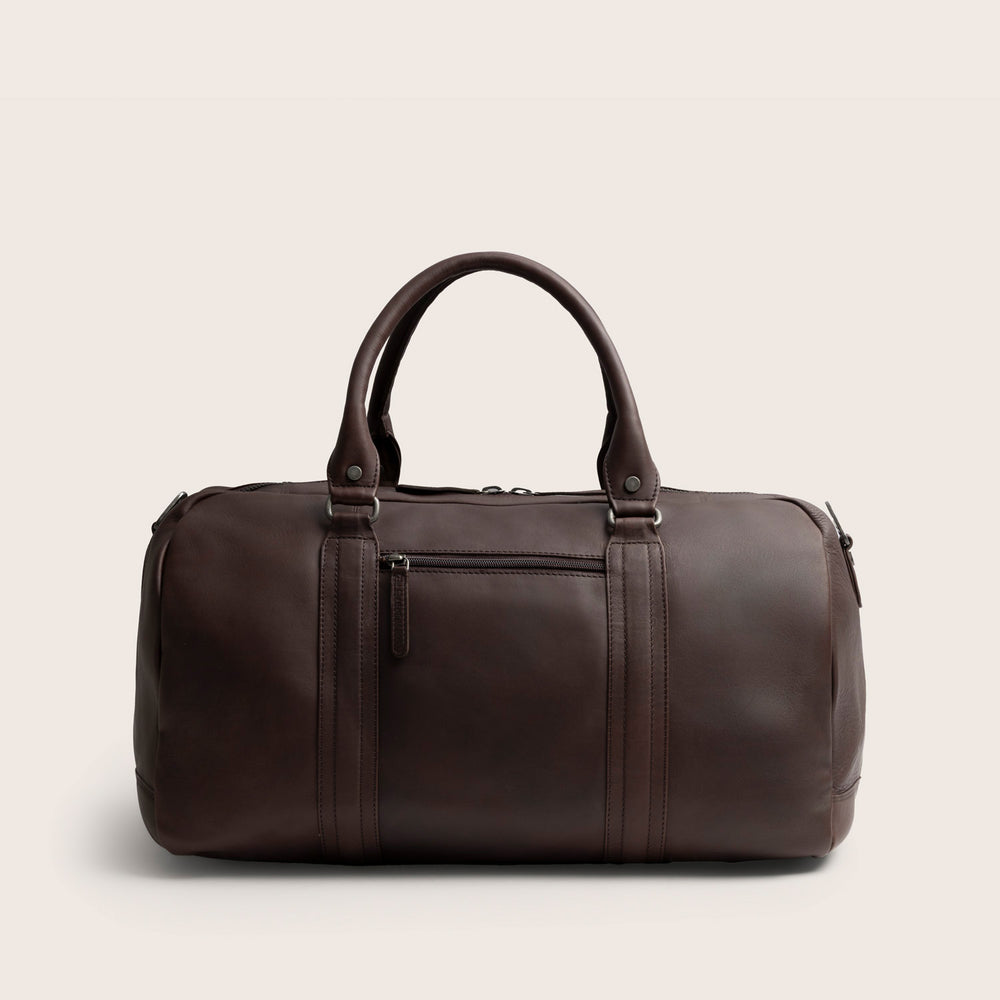 Leather Weekender Bag Brown Perth