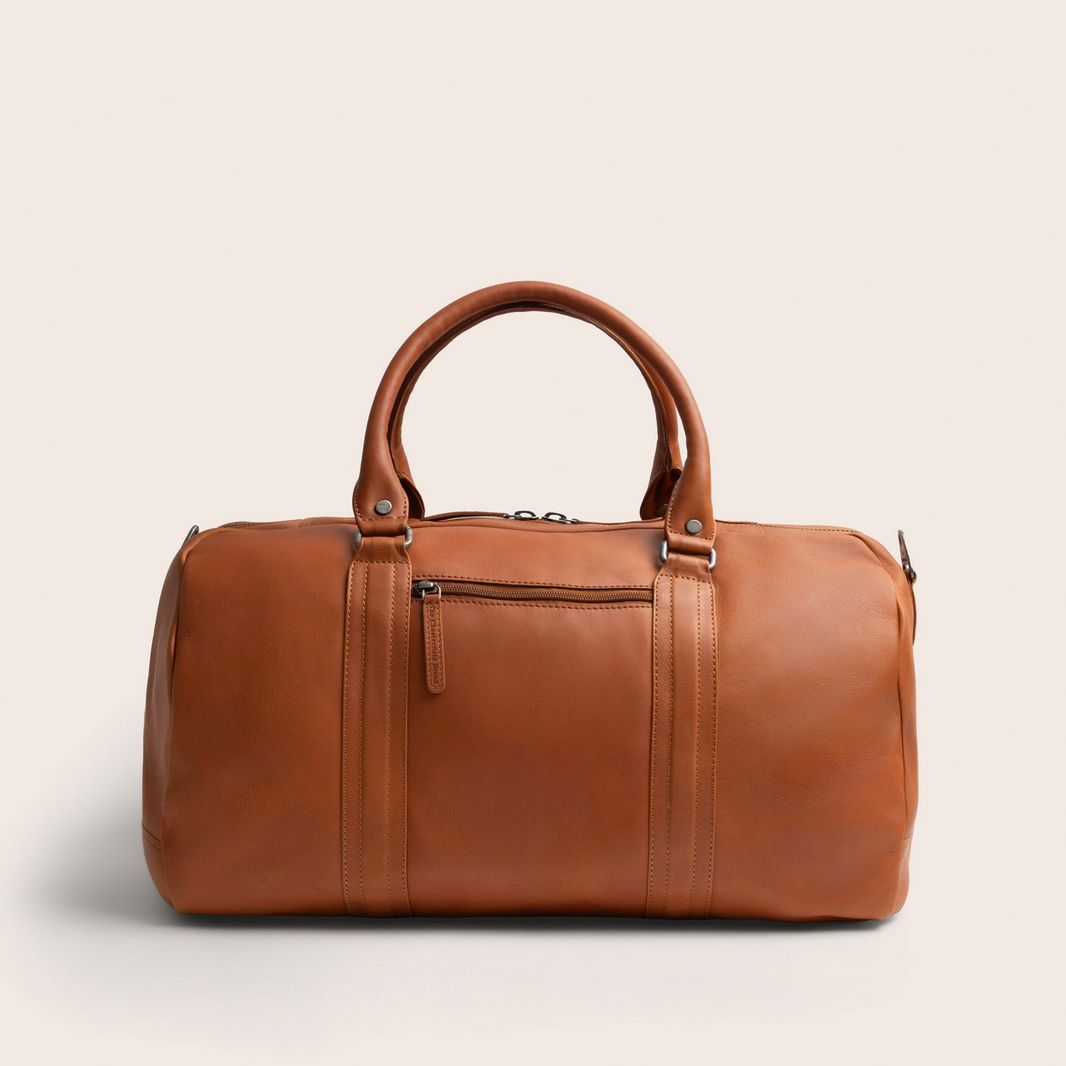Leather Weekender Bag Cognac Perth