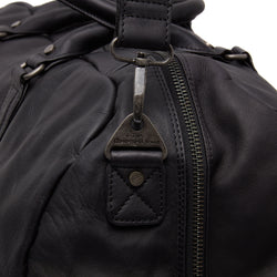 Sac de Voyage en Cuir Noir Melbourne