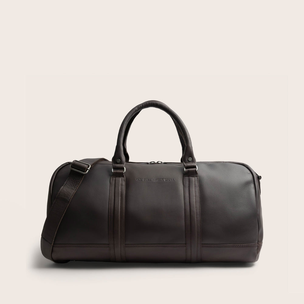 Leather Weekender Bag Brown Melbourne