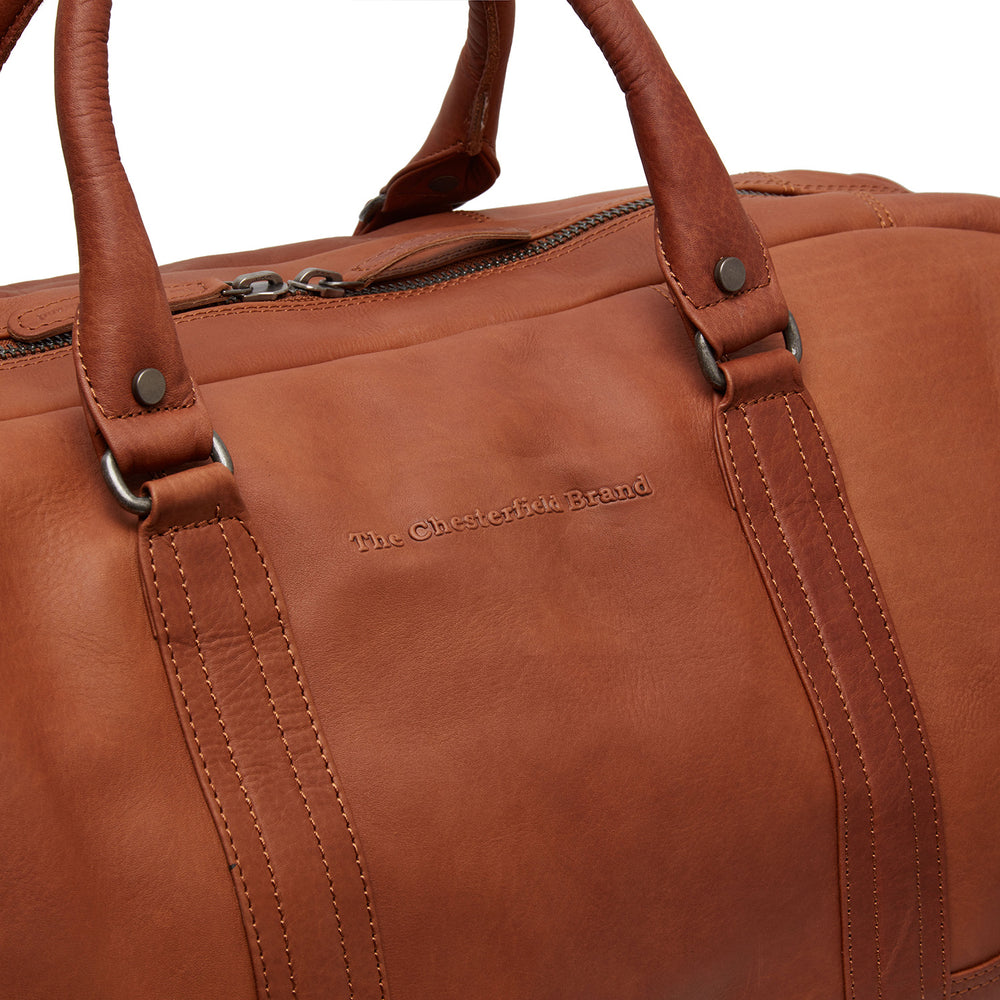 Leather Weekender Bag Cognac Melbourne
