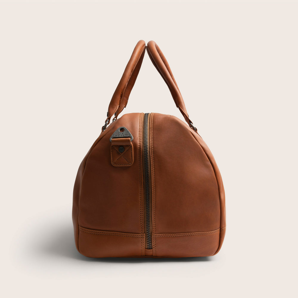 Leather Weekender Bag Cognac Melbourne