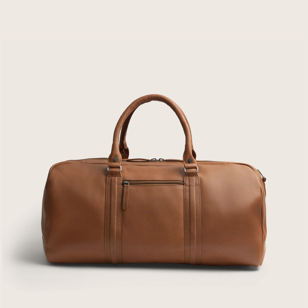 Leather Weekender Bag Cognac Melbourne