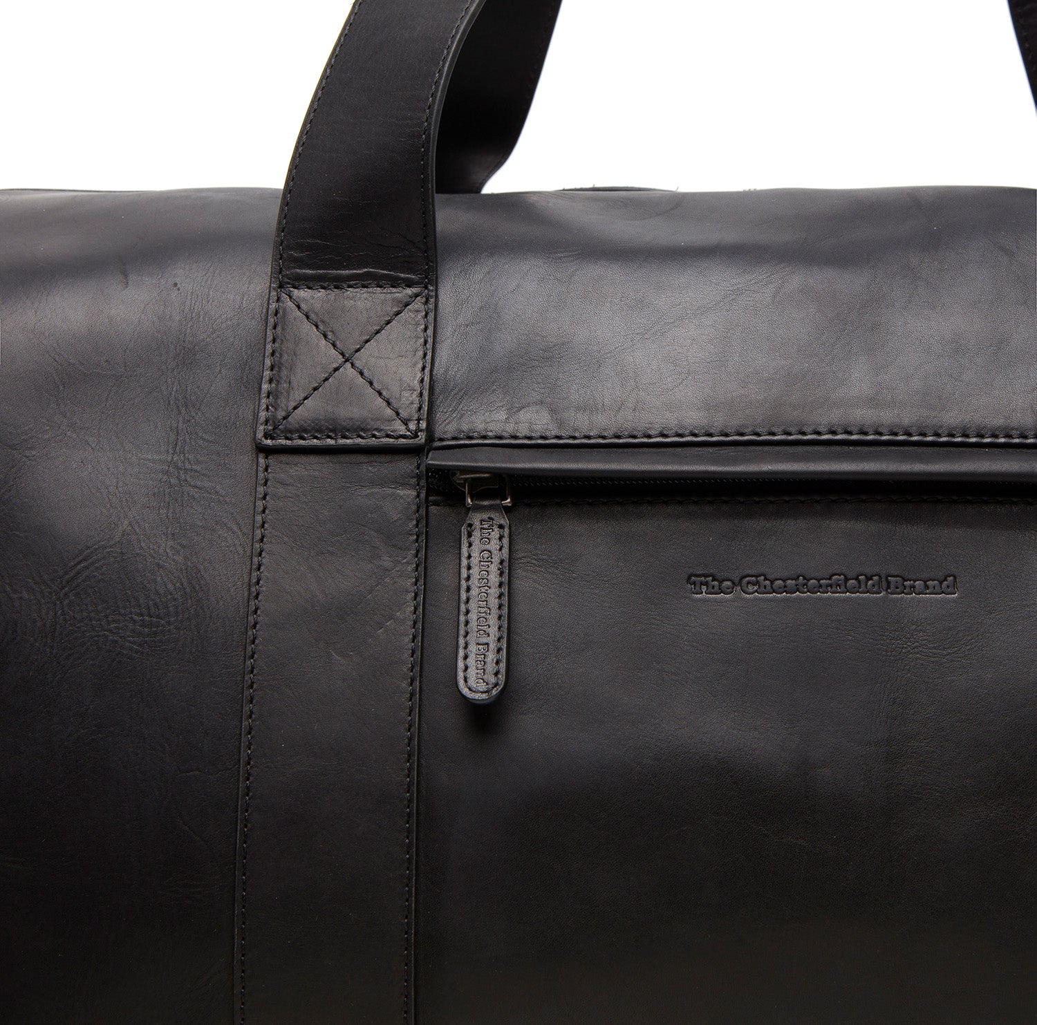 Leather Travel Bag Black Hudson