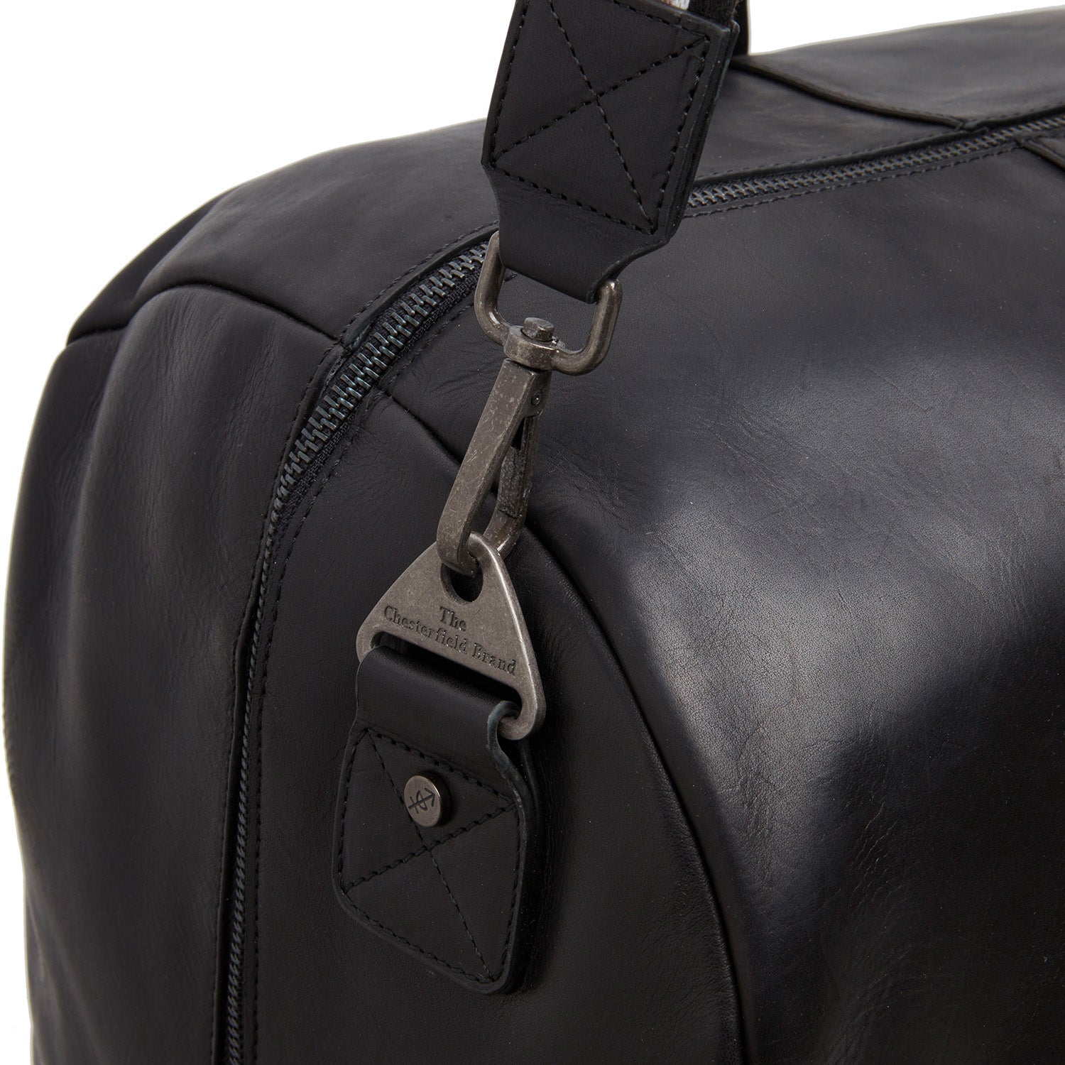 Leather Travel Bag Black Hudson