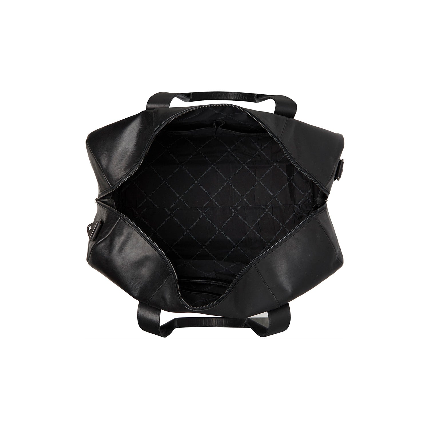 Leather Travel Bag Black Hudson