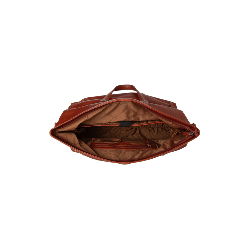 Sac Week-end en Cuir Cognac Lazio