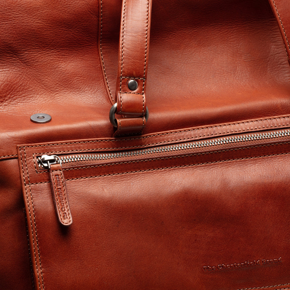 Sac Week-end en Cuir Cognac Lazio