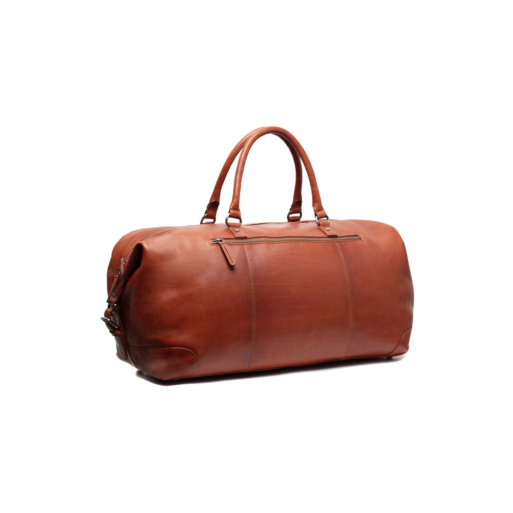 Leather Weekender Bag Cognac Cavoli