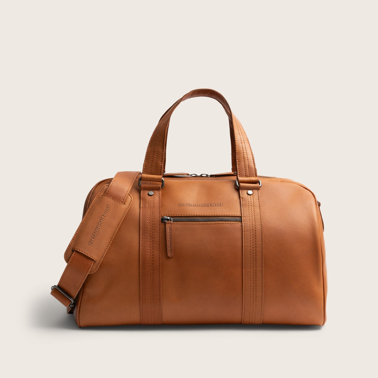 Leren Weekendtas Cognac Volenza