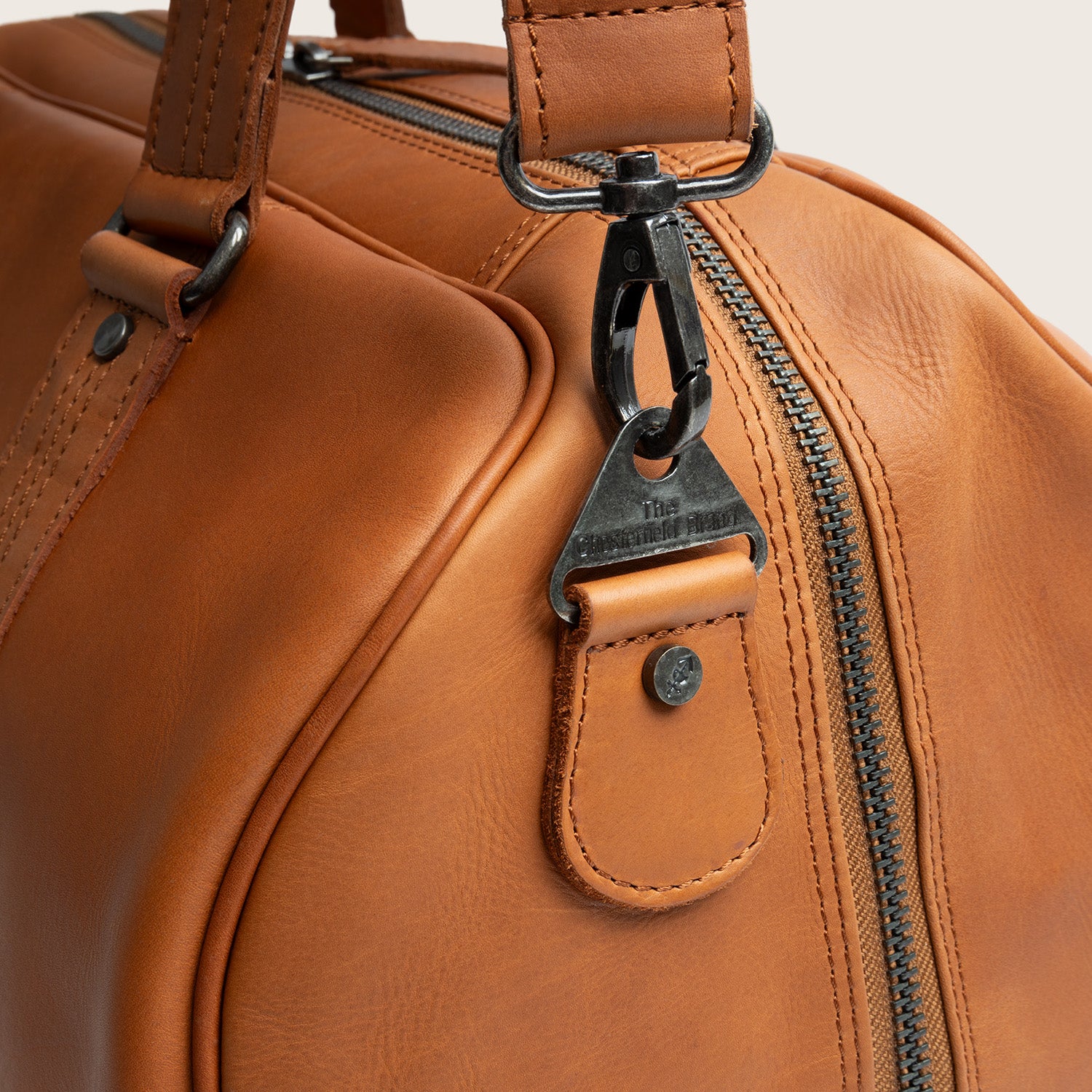 Leren Weekendtas Cognac Volenza