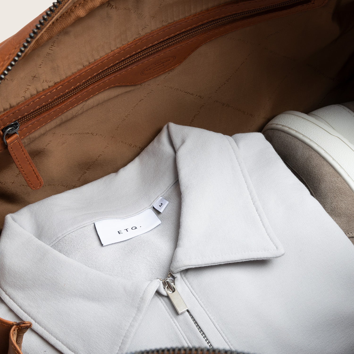 Leren Weekendtas Cognac Volenza