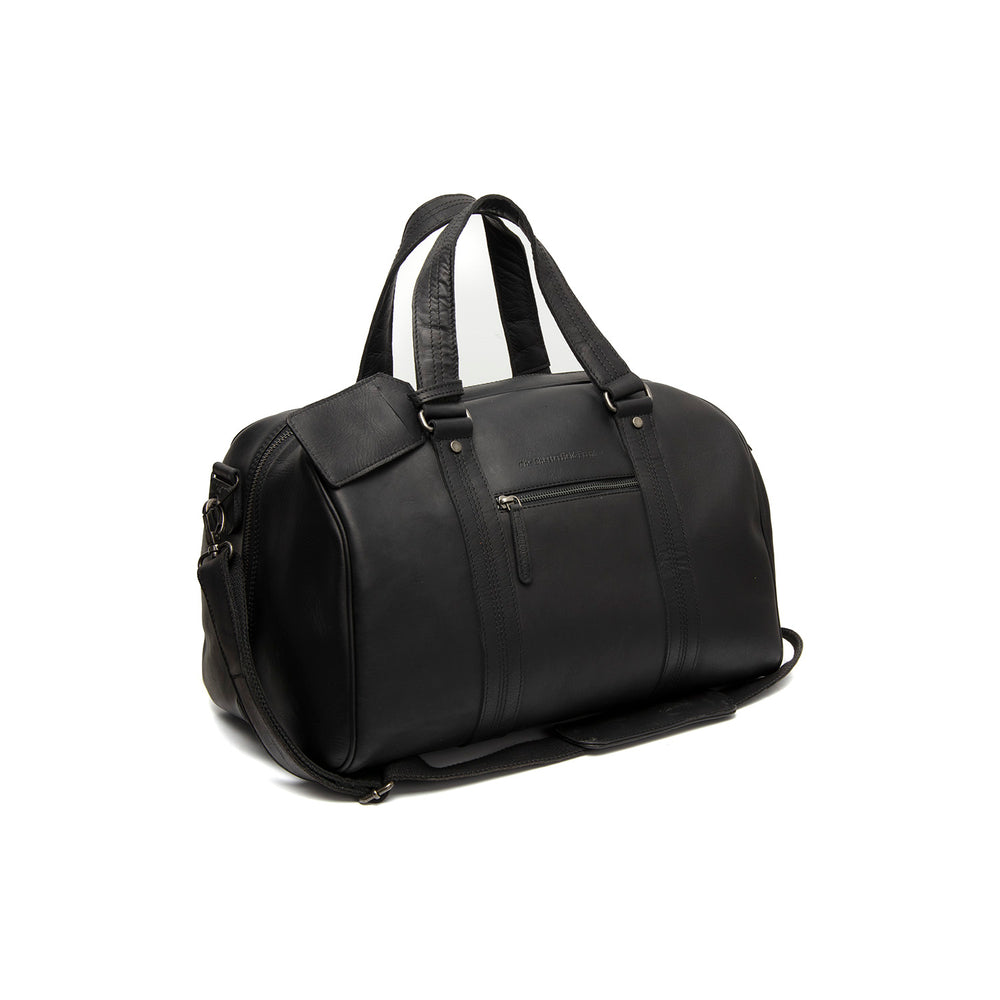 Leder Weekender Schwarz Volenza