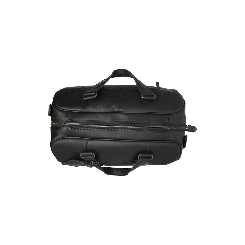 Leder Weekender Schwarz Volenza